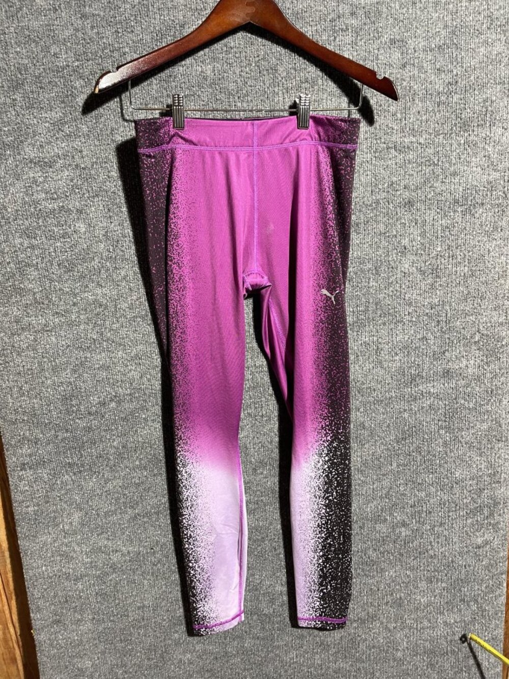 Puma Leggings Womens Medium Purple Ombre Ankle Yoga Running Workout S14006